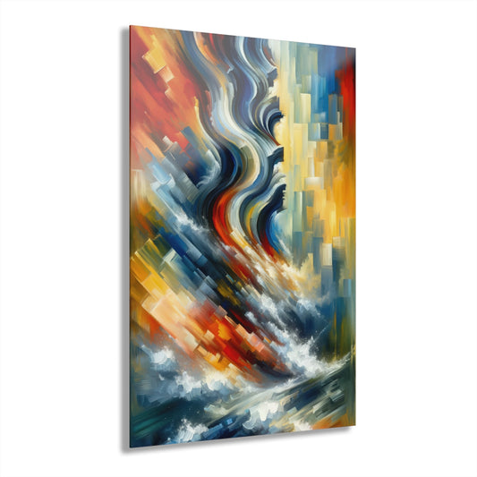 Persistence Force Abstract Acrylic Prints (French Cleat Hanging) - ATUH.ART
