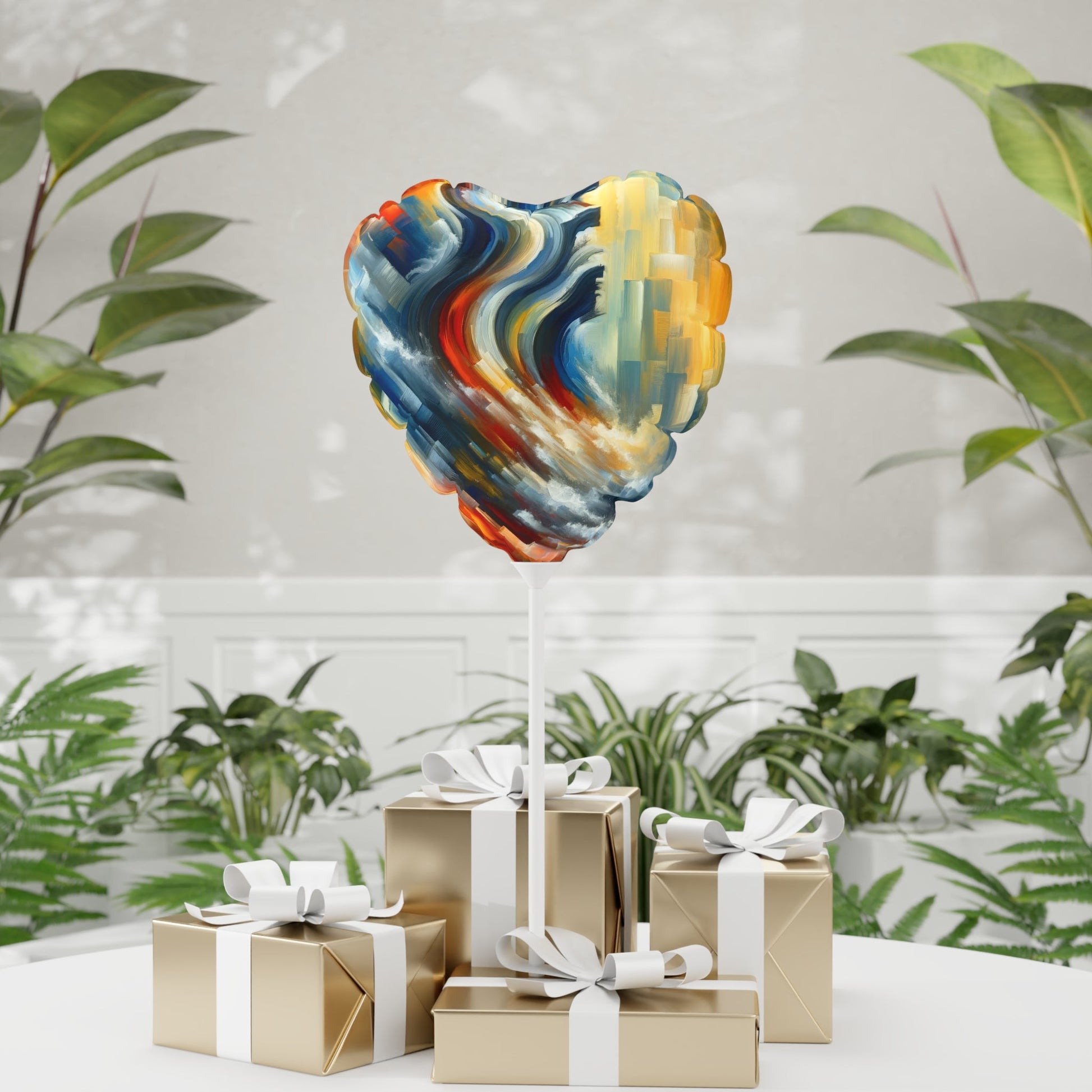Persistence Force Abstract Balloon (Round and Heart-shaped), 11" - ATUH.ART