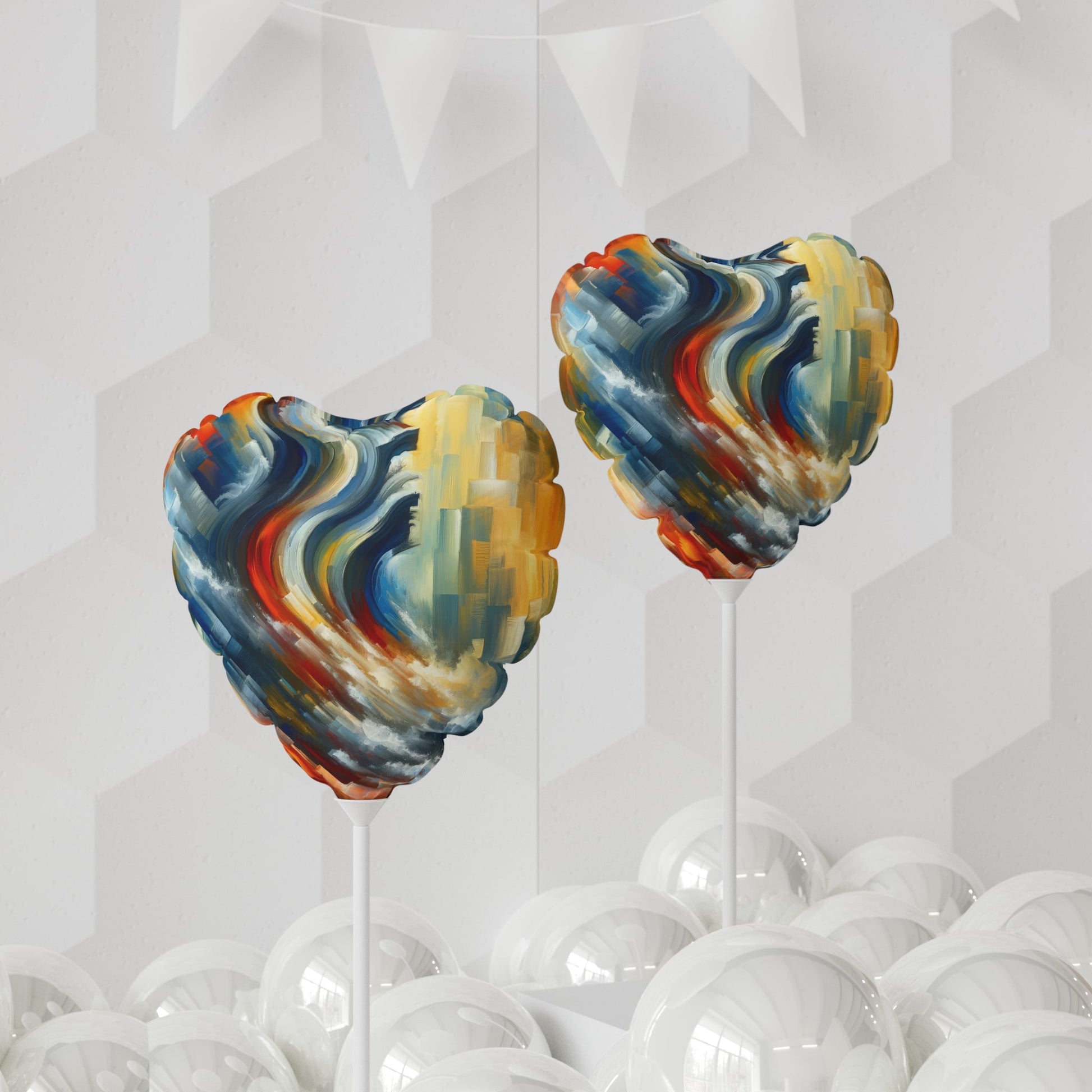 Persistence Force Abstract Balloon (Round and Heart-shaped), 11" - ATUH.ART