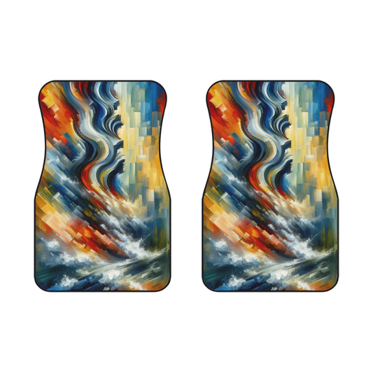 Persistence Force Abstract Car Mats (2x Front) - ATUH.ART