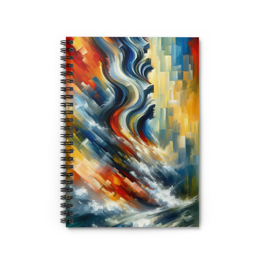 Persistence Force Abstract Spiral Notebook - Ruled Line - ATUH.ART