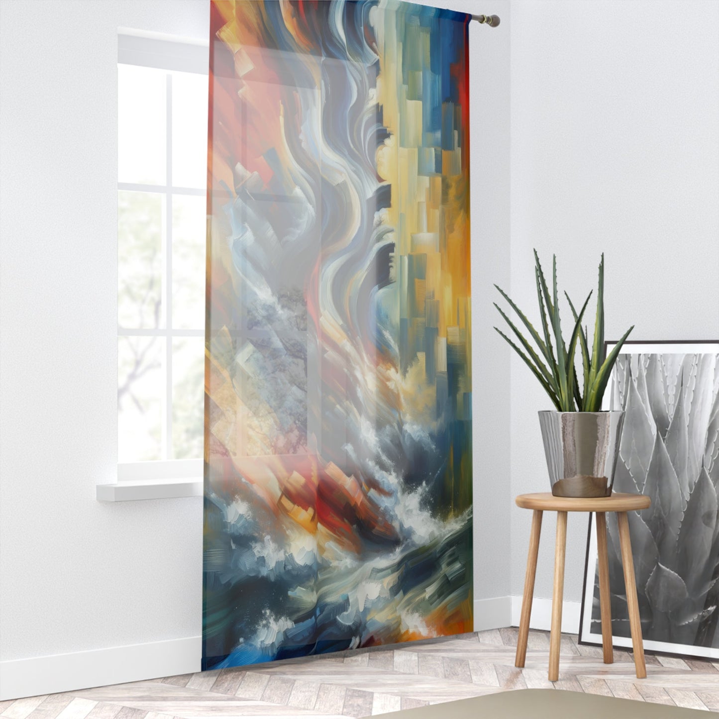 Persistence Force Abstract Window Curtain - ATUH.ART