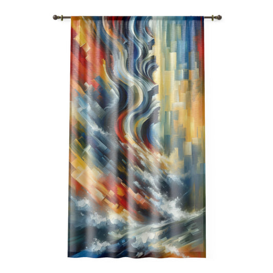 Persistence Force Abstract Window Curtain - ATUH.ART