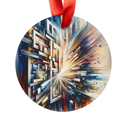 Pieces Unifying Focus Acrylic Ornament with Ribbon - ATUH.ART