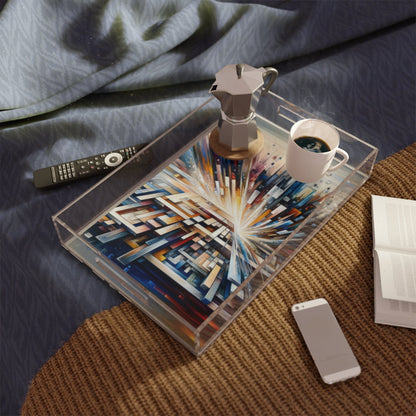 Pieces Unifying Focus Acrylic Serving Tray - ATUH.ART