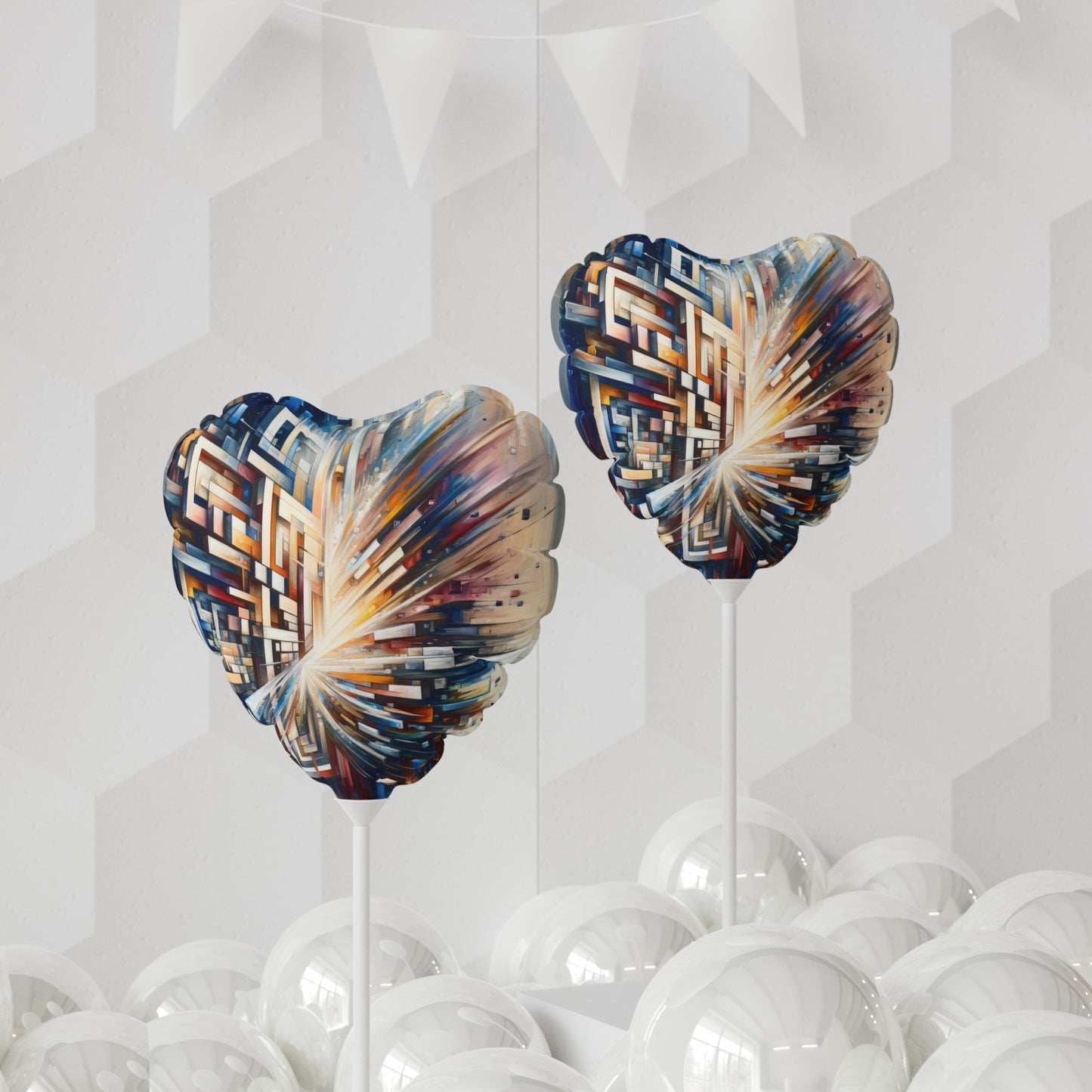 Pieces Unifying Focus Balloon (Round and Heart-shaped), 11" - ATUH.ART
