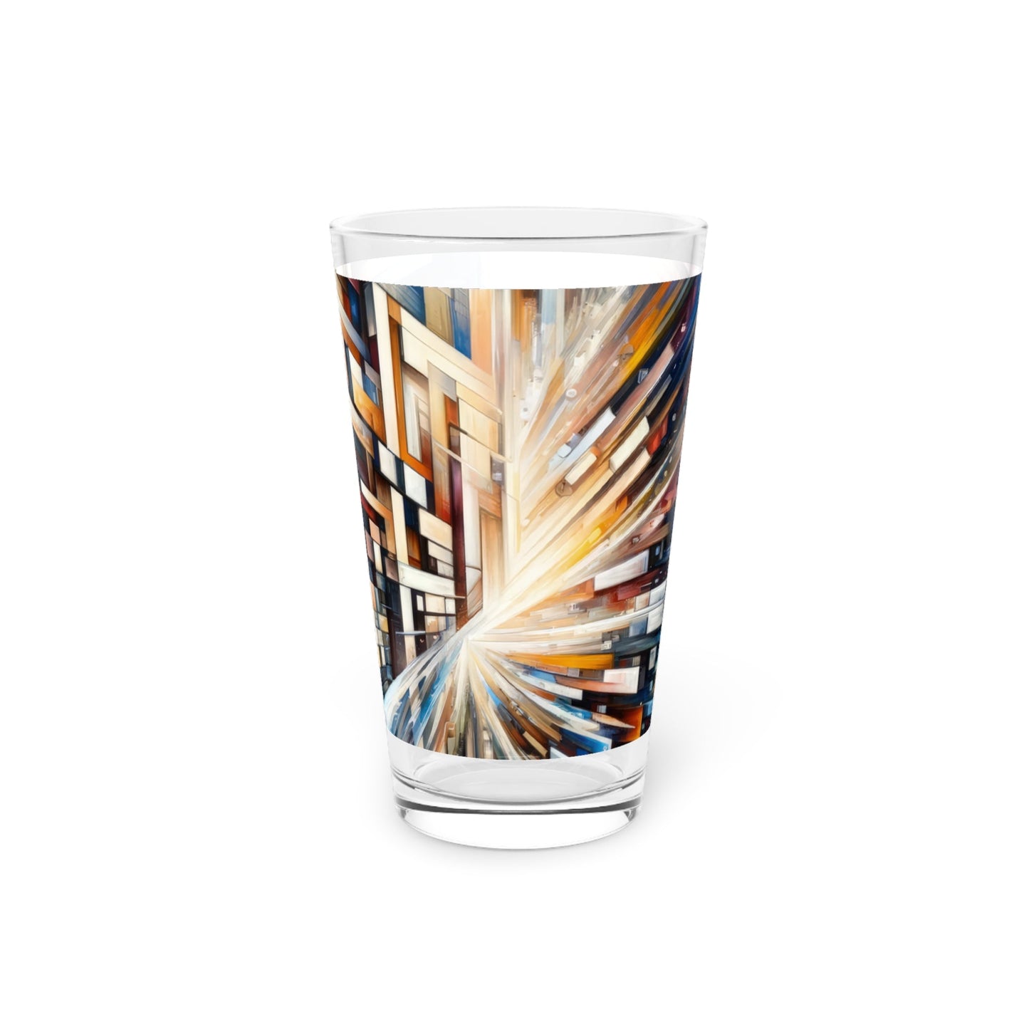 Pieces Unifying Focus Pint Glass, 16oz - ATUH.ART