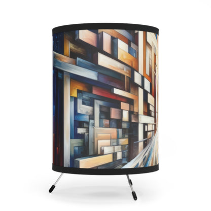 Pieces Unifying Focus Tripod Lamp with High-Res Printed Shade, US\CA plug - ATUH.ART
