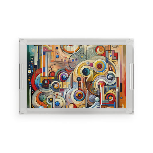 Playful Wisdom Essence Acrylic Serving Tray - ATUH.ART