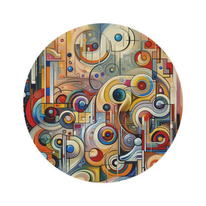 Playful Wisdom Essence Round Rug - ATUH.ART