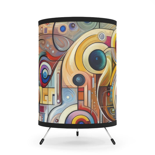 Playful Wisdom Essence Tripod Lamp with High-Res Printed Shade, US\CA plug - ATUH.ART