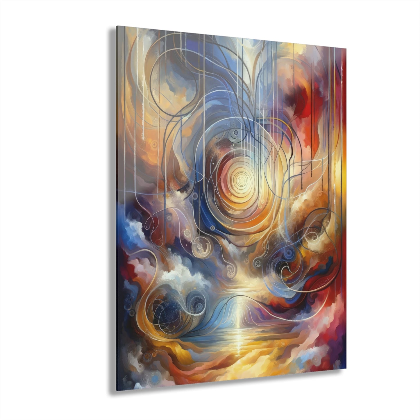 Presence Anchored Tachism Acrylic Prints (French Cleat Hanging) - ATUH.ART