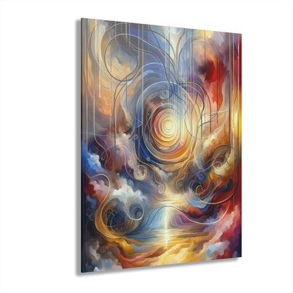Presence Anchored Tachism Acrylic Prints (French Cleat Hanging) - ATUH.ART