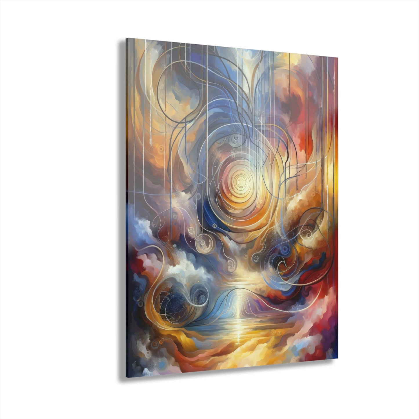 Presence Anchored Tachism Acrylic Prints (French Cleat Hanging) - ATUH.ART