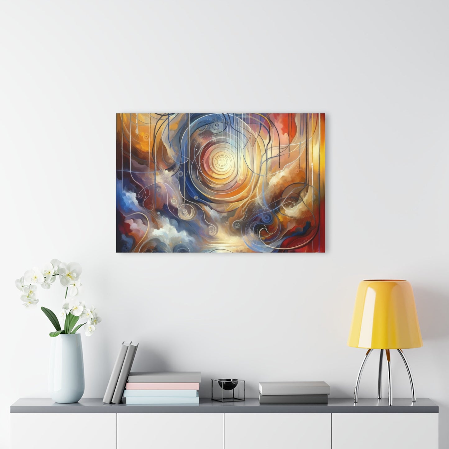 Presence Anchored Tachism Acrylic Prints (French Cleat Hanging) - ATUH.ART