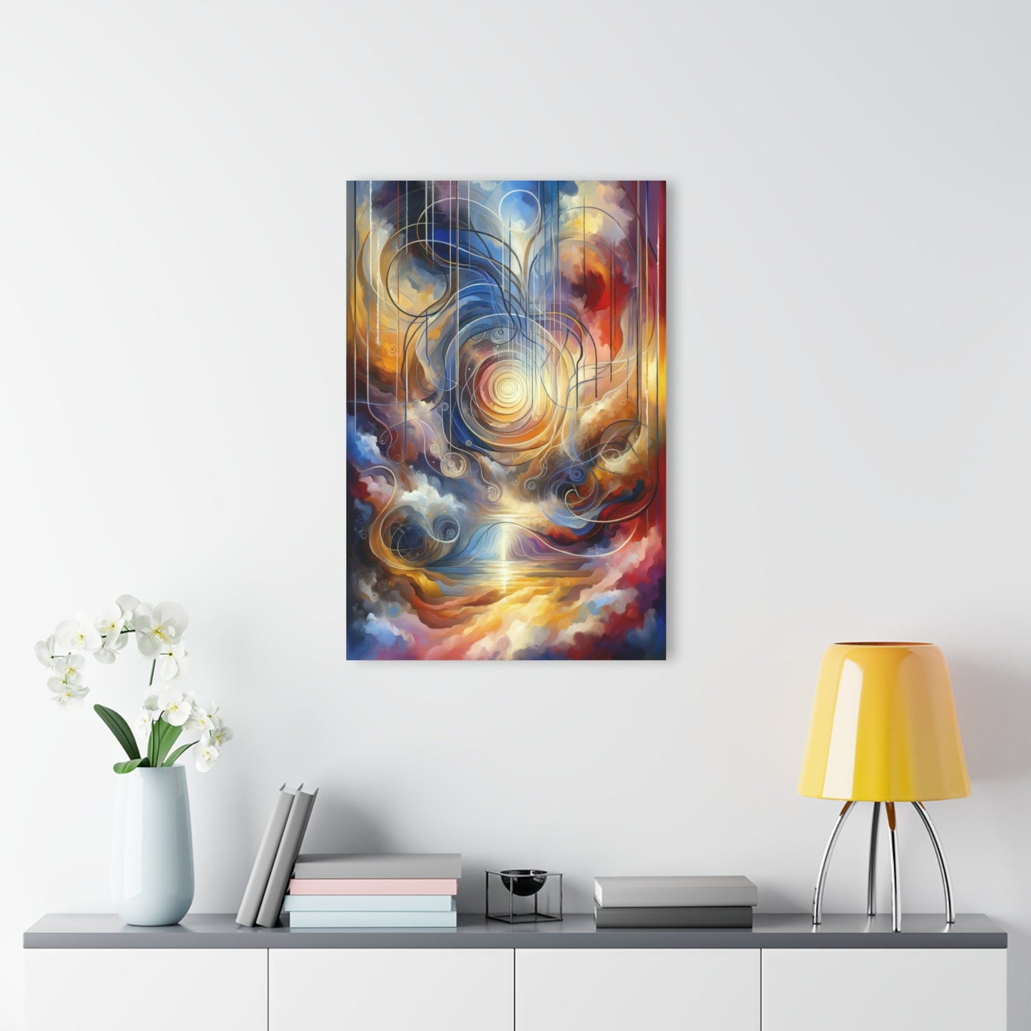 Presence Anchored Tachism Acrylic Prints (French Cleat Hanging) - ATUH.ART