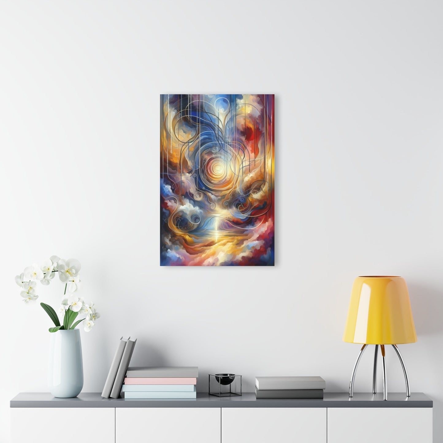 Presence Anchored Tachism Acrylic Prints (French Cleat Hanging) - ATUH.ART