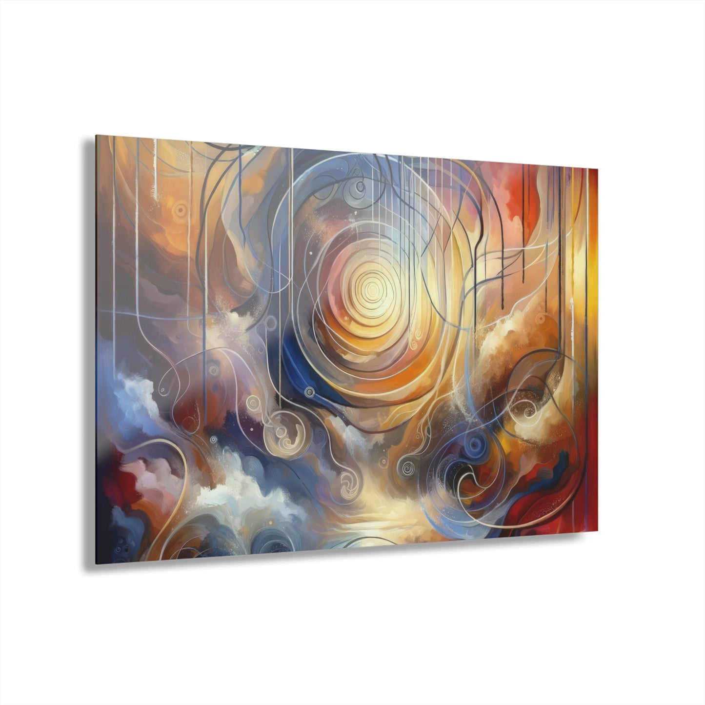 Presence Anchored Tachism Acrylic Prints (French Cleat Hanging) - ATUH.ART