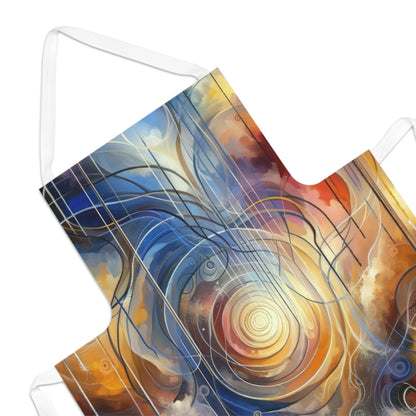 Presence Anchored Tachism Adult Apron (AOP) - ATUH.ART