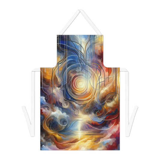 Presence Anchored Tachism Adult Apron (AOP) - ATUH.ART