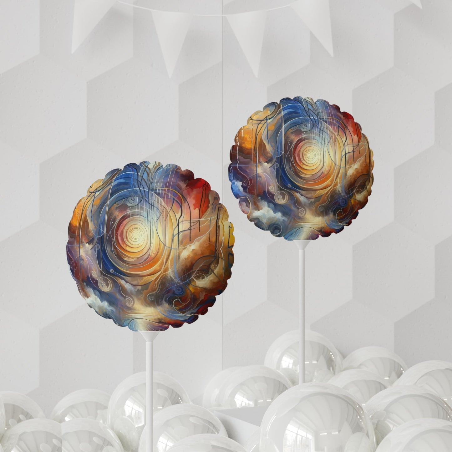 Presence Anchored Tachism Balloon (Round and Heart-shaped), 11" - ATUH.ART