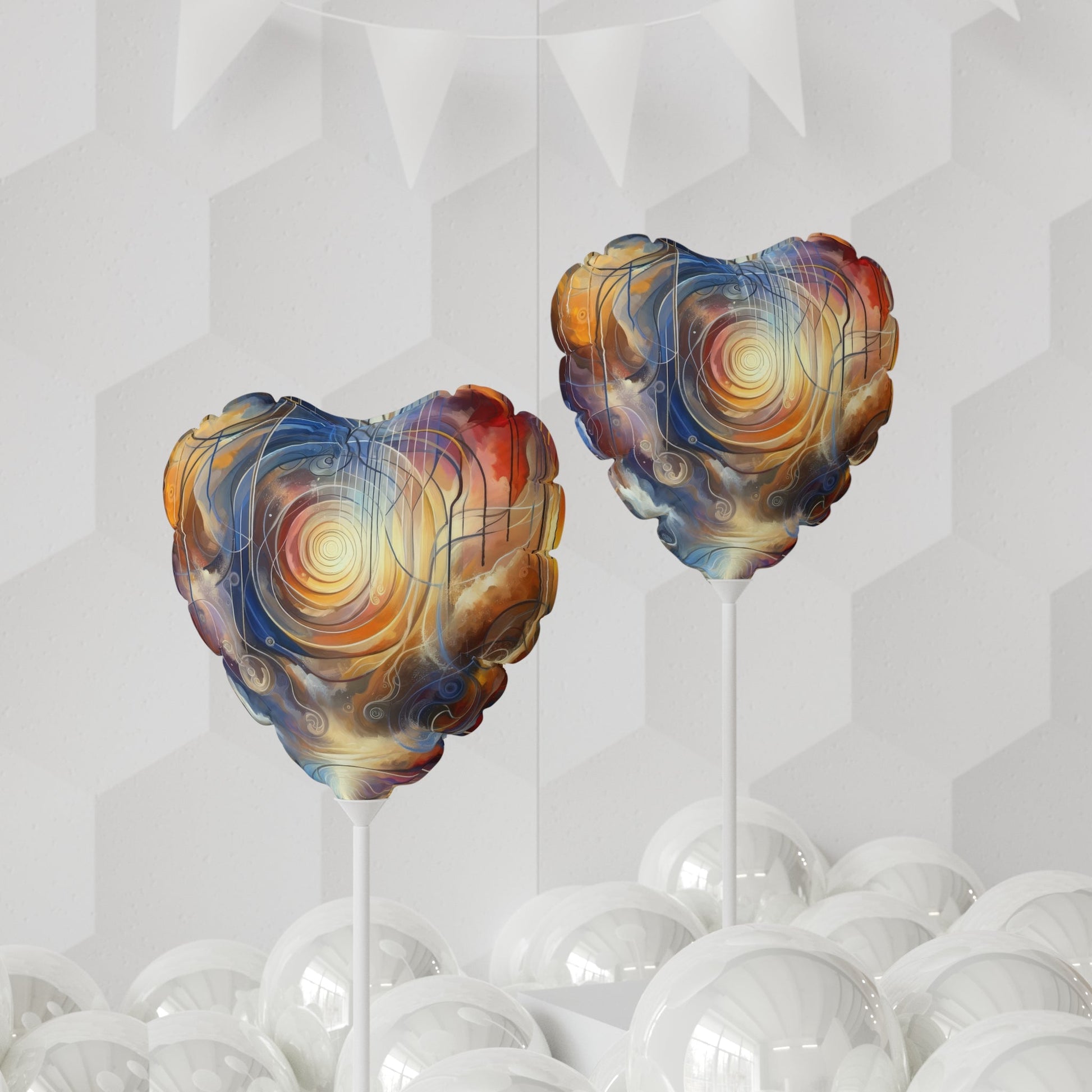 Presence Anchored Tachism Balloon (Round and Heart-shaped), 11" - ATUH.ART