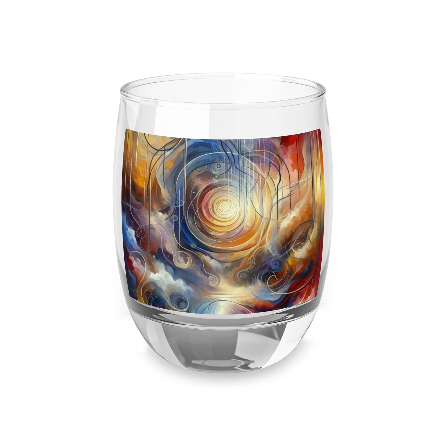 Presence Anchored Tachism Whiskey Glass - ATUH.ART