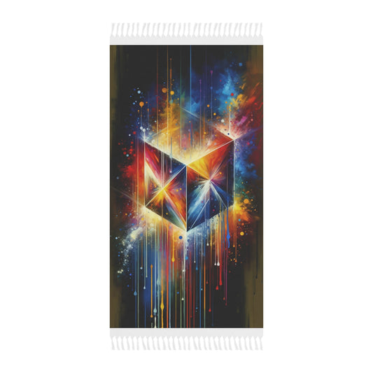 Prismatic Light Spectrum Boho Beach Cloth - ATUH.ART