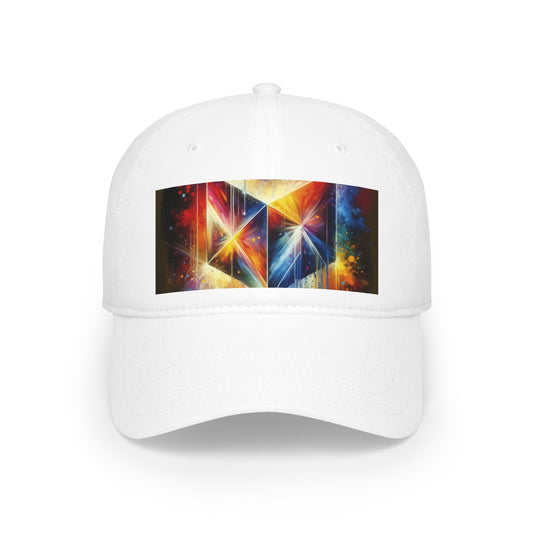 Prismatic Light Spectrum Low Profile Baseball Cap - ATUH.ART