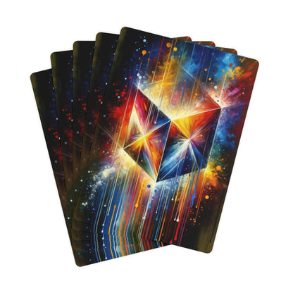 Prismatic Light Spectrum Poker Cards - ATUH.ART