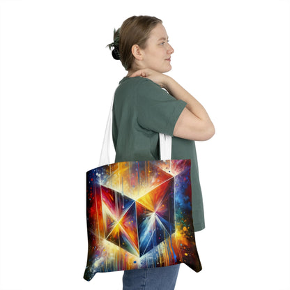 Prismatic Light Spectrum Shoulder Tote Bag (AOP) - ATUH.ART