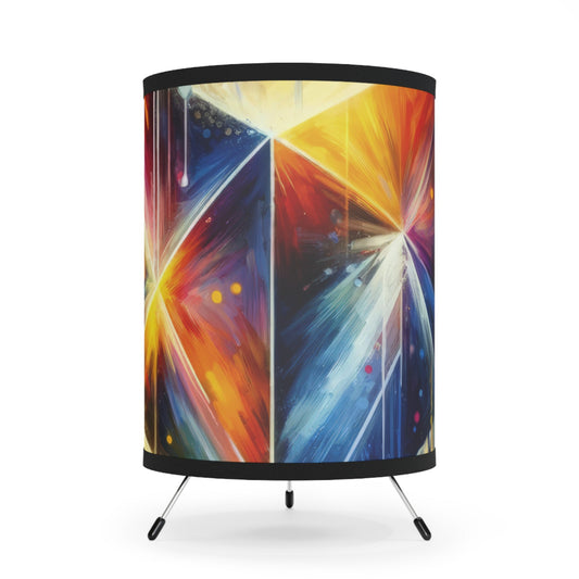 Prismatic Light Spectrum Tripod Lamp with High-Res Printed Shade, US\CA plug - ATUH.ART