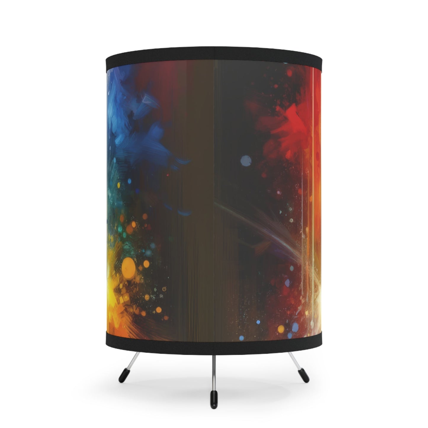 Prismatic Light Spectrum Tripod Lamp with High-Res Printed Shade, US\CA plug - ATUH.ART