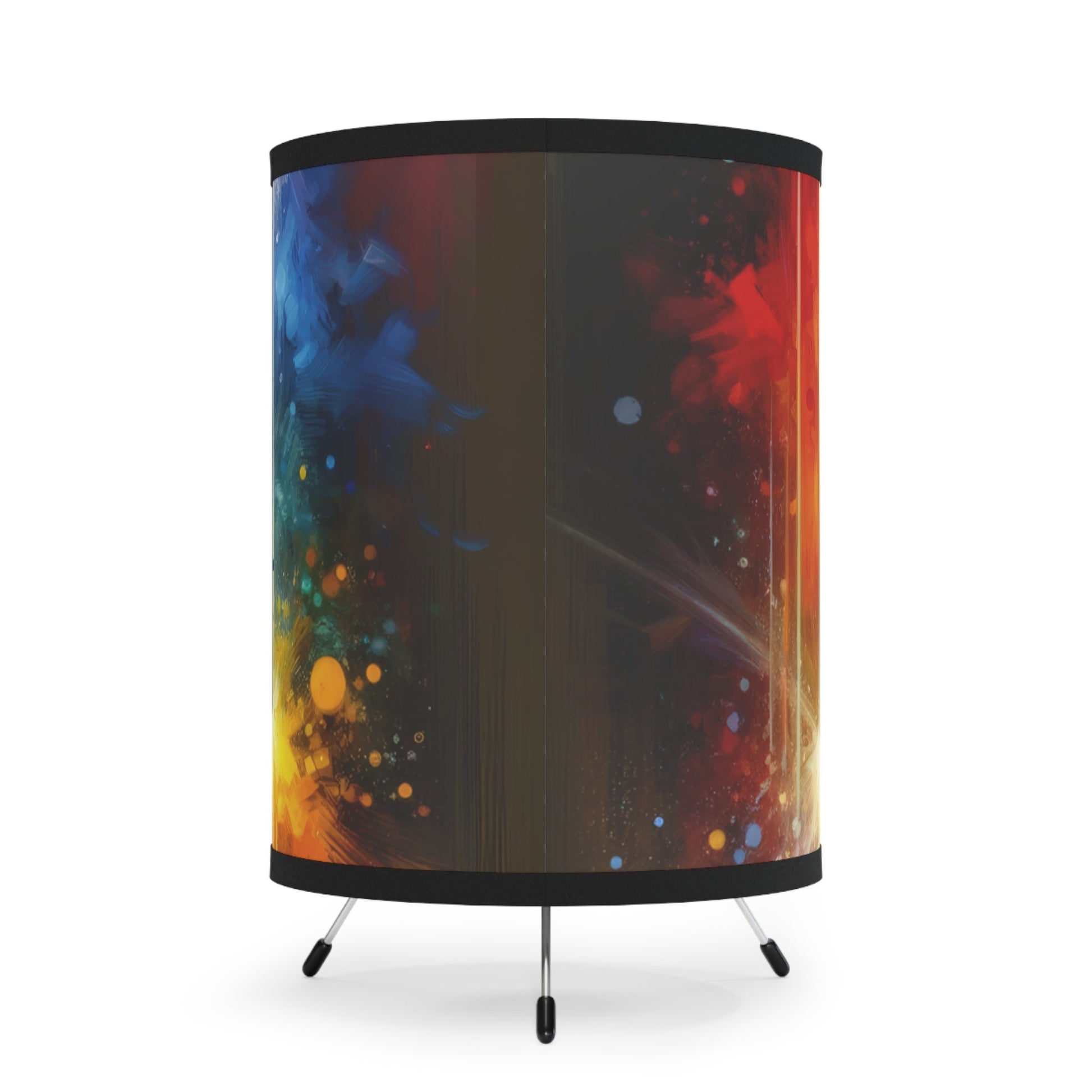 Prismatic Light Spectrum Tripod Lamp with High-Res Printed Shade, US\CA plug - ATUH.ART
