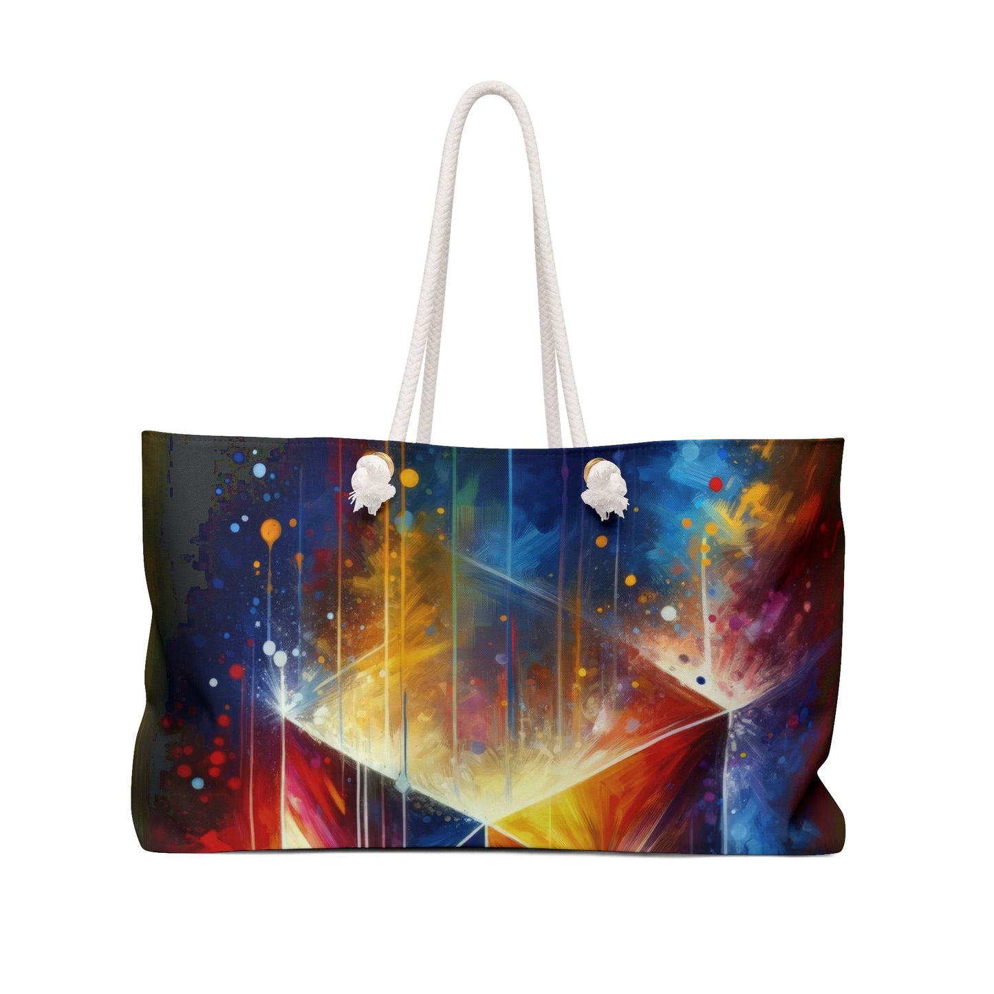 Prismatic Light Spectrum Weekender Bag - ATUH.ART