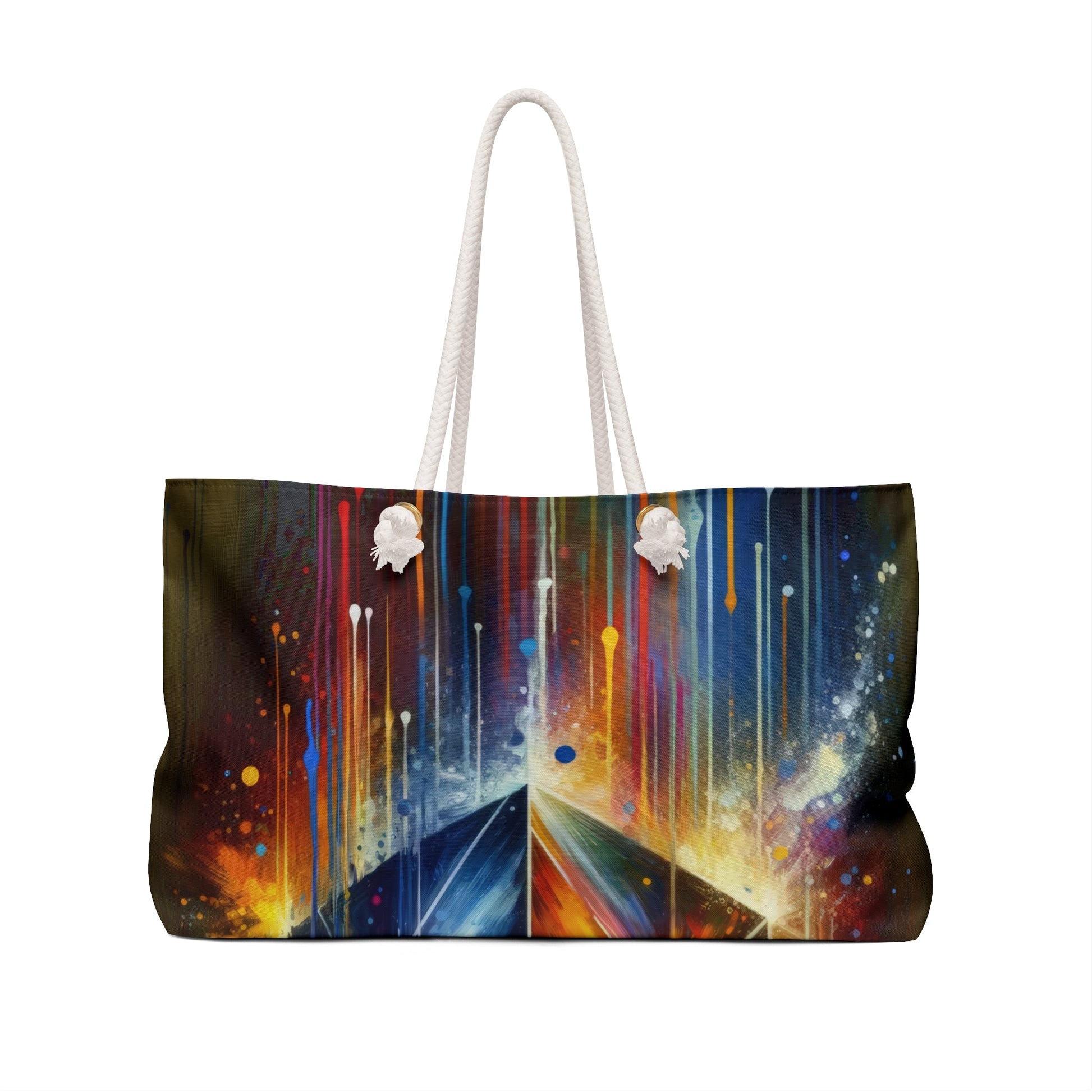 Prismatic Light Spectrum Weekender Bag - ATUH.ART