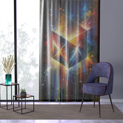 Prismatic Light Spectrum Window Curtain - ATUH.ART