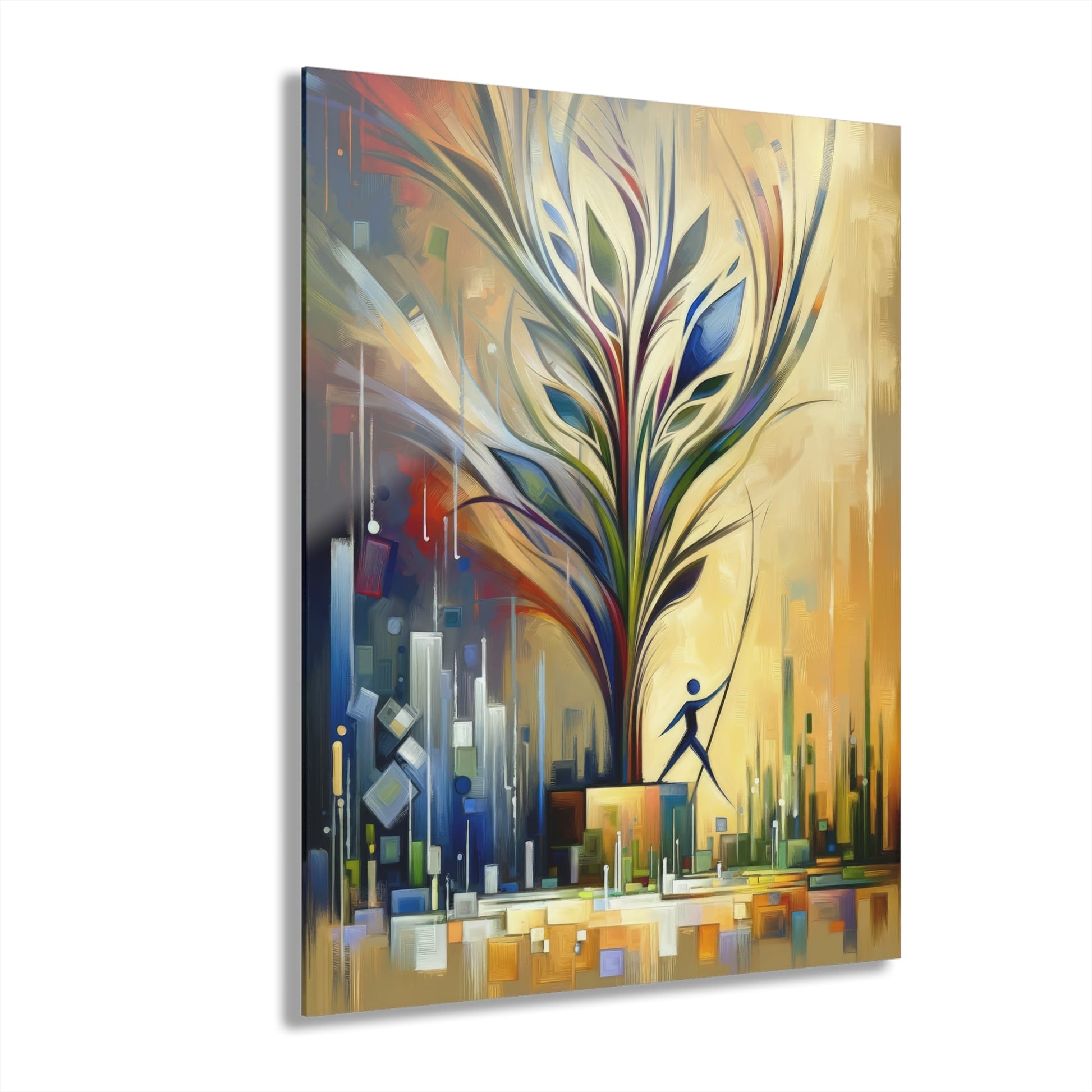 Pruning Distraction Tachism Acrylic Prints (French Cleat Hanging) - ATUH.ART