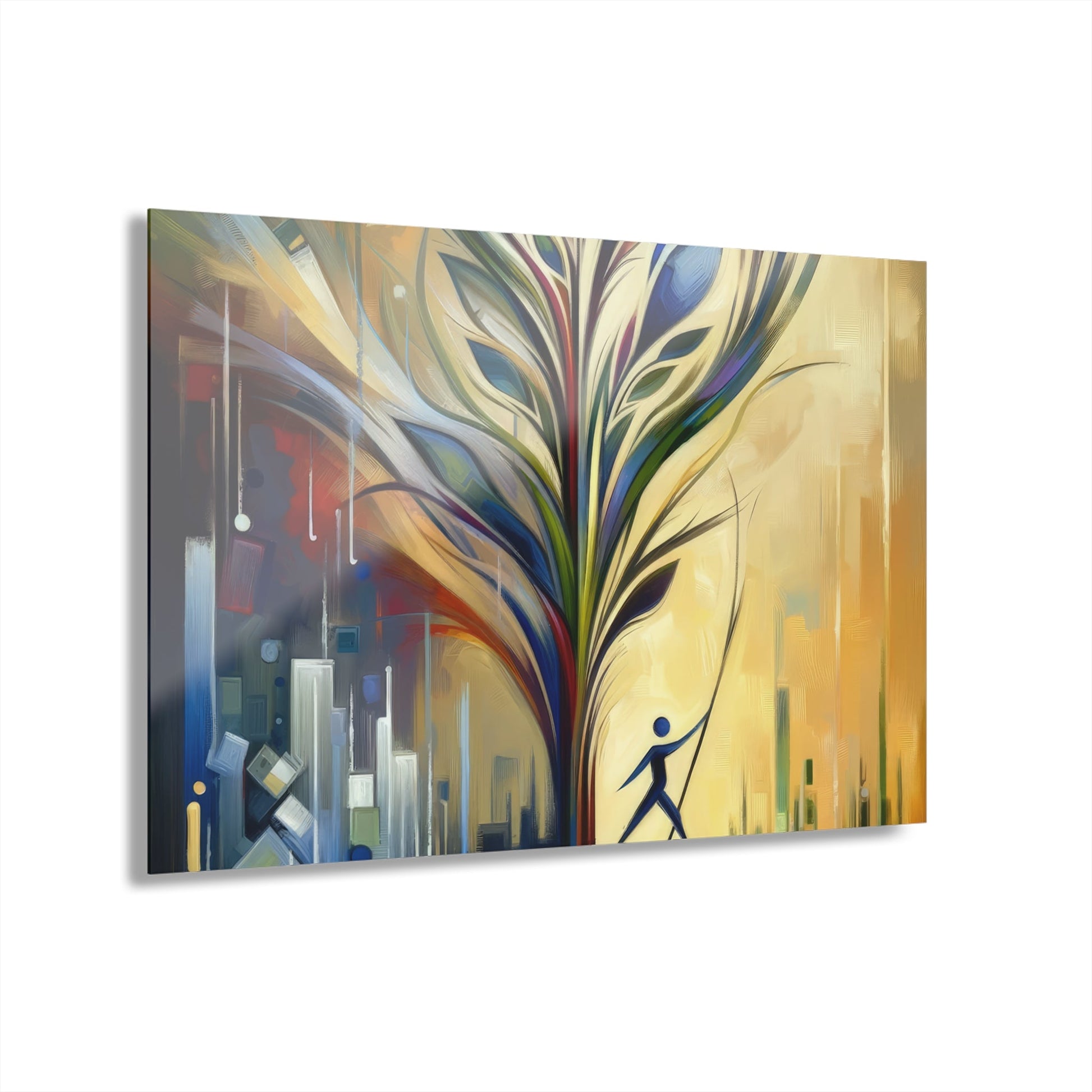 Pruning Distraction Tachism Acrylic Prints (French Cleat Hanging) - ATUH.ART