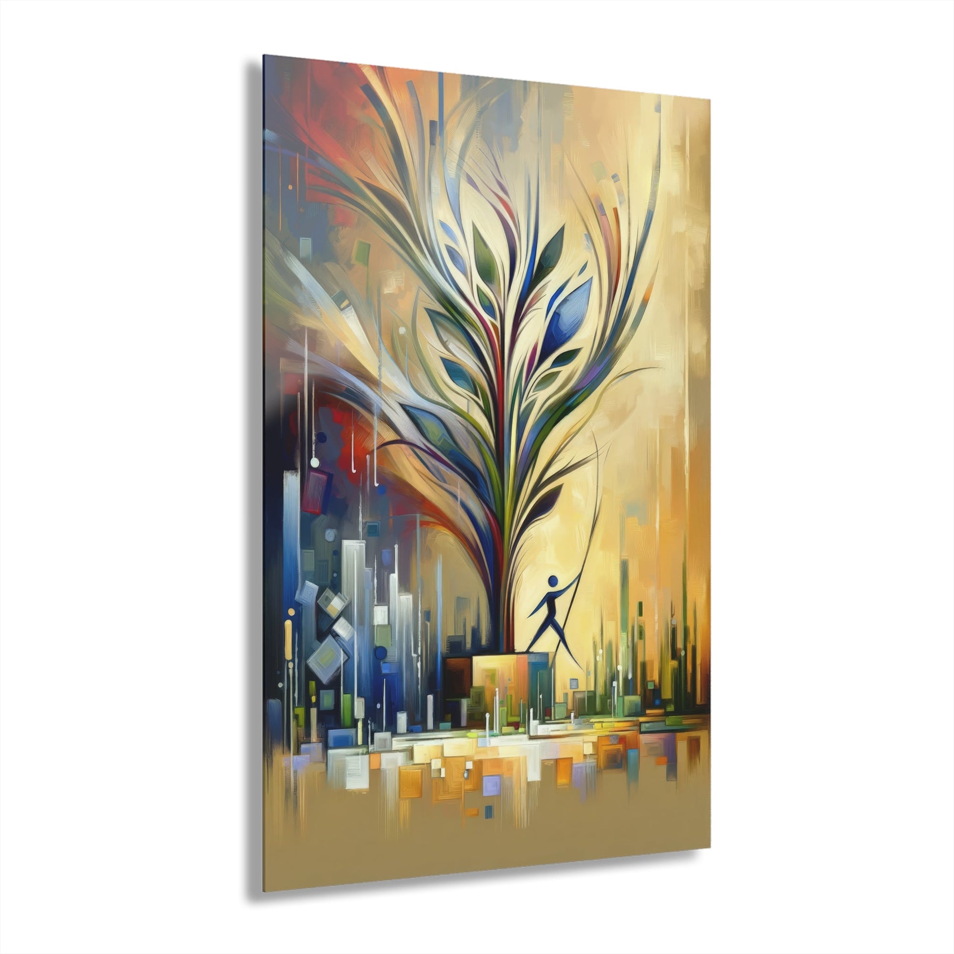 Pruning Distraction Tachism Acrylic Prints (French Cleat Hanging) - ATUH.ART