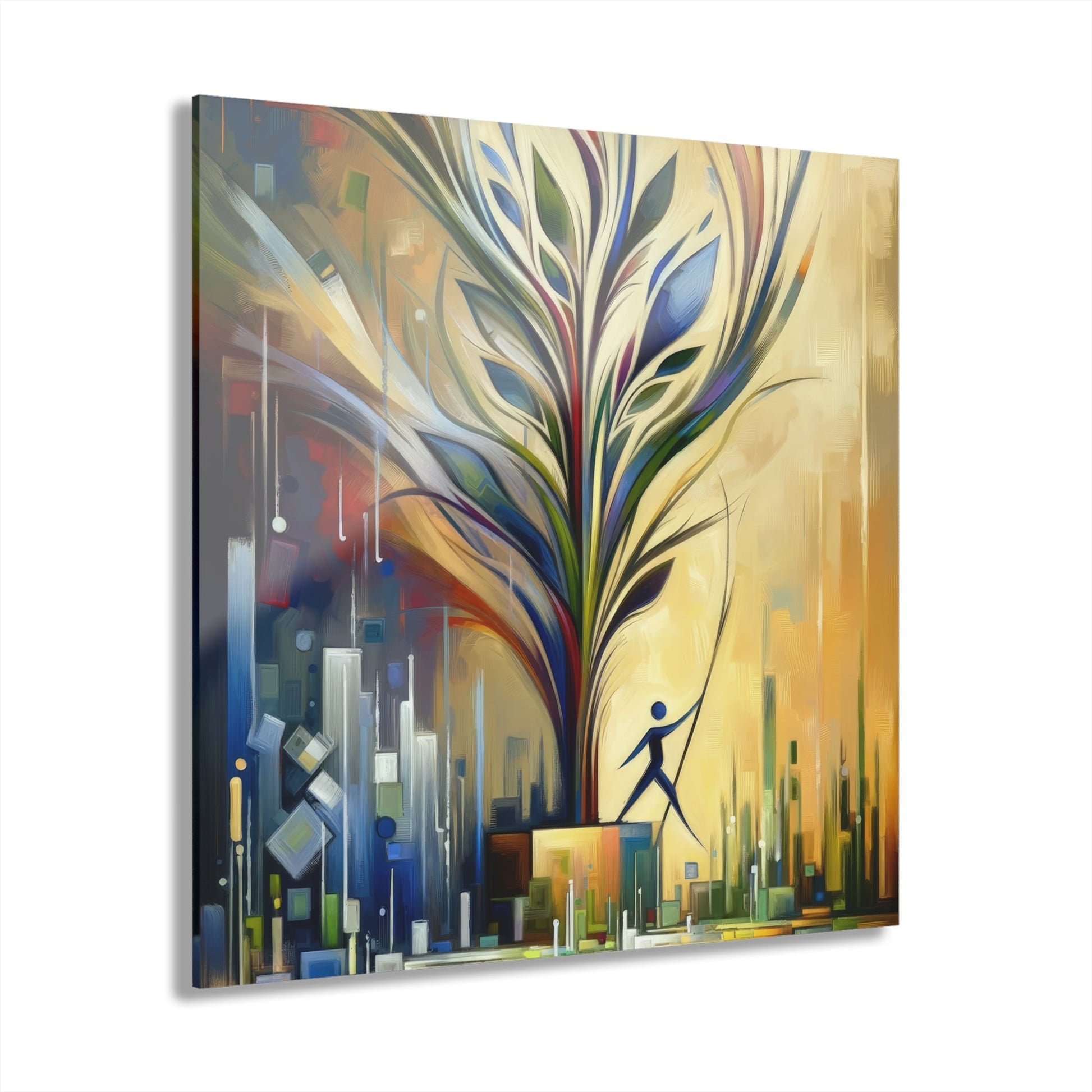 Pruning Distraction Tachism Acrylic Prints (French Cleat Hanging) - ATUH.ART