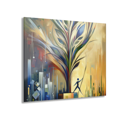 Pruning Distraction Tachism Acrylic Prints (French Cleat Hanging) - ATUH.ART