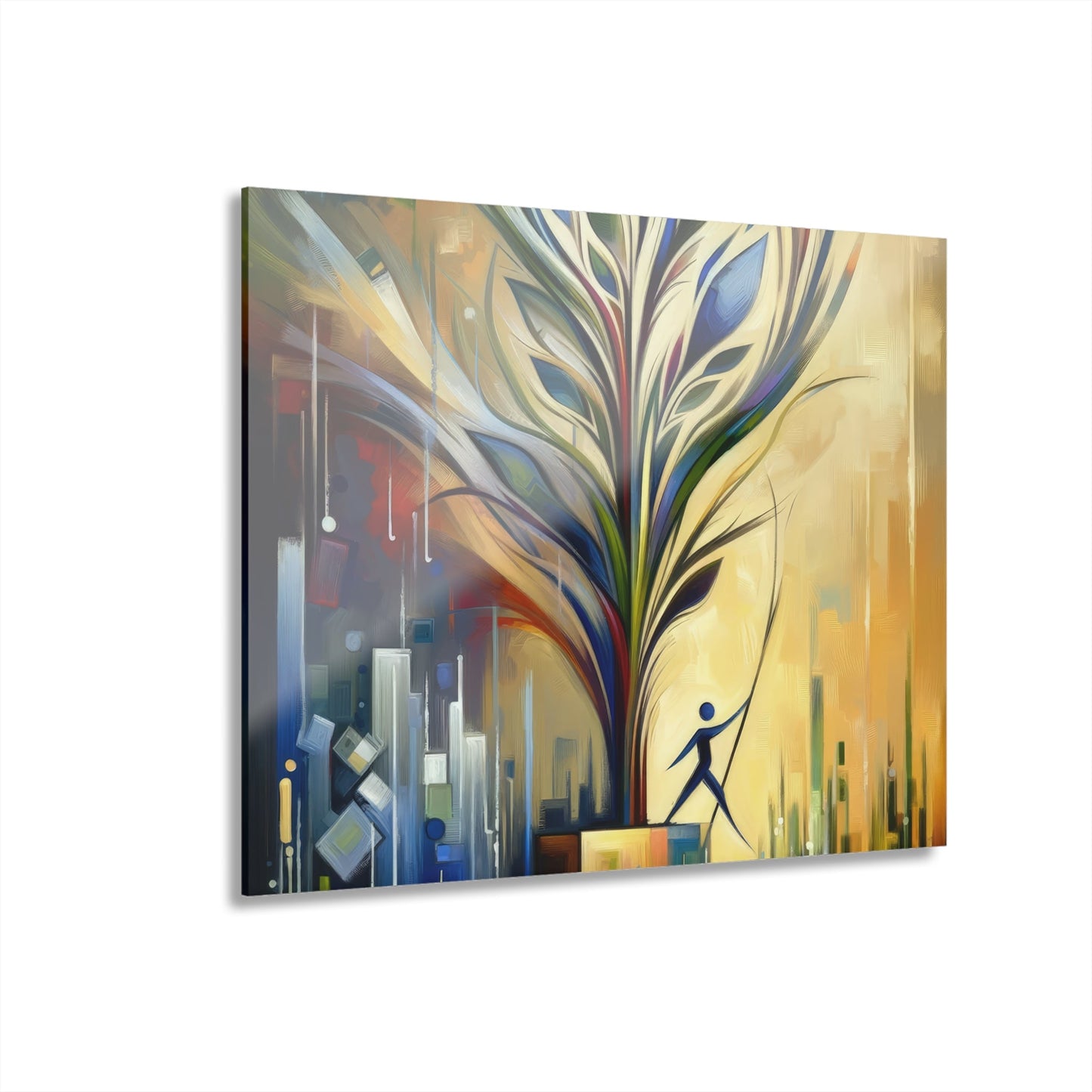 Pruning Distraction Tachism Acrylic Prints (French Cleat Hanging) - ATUH.ART