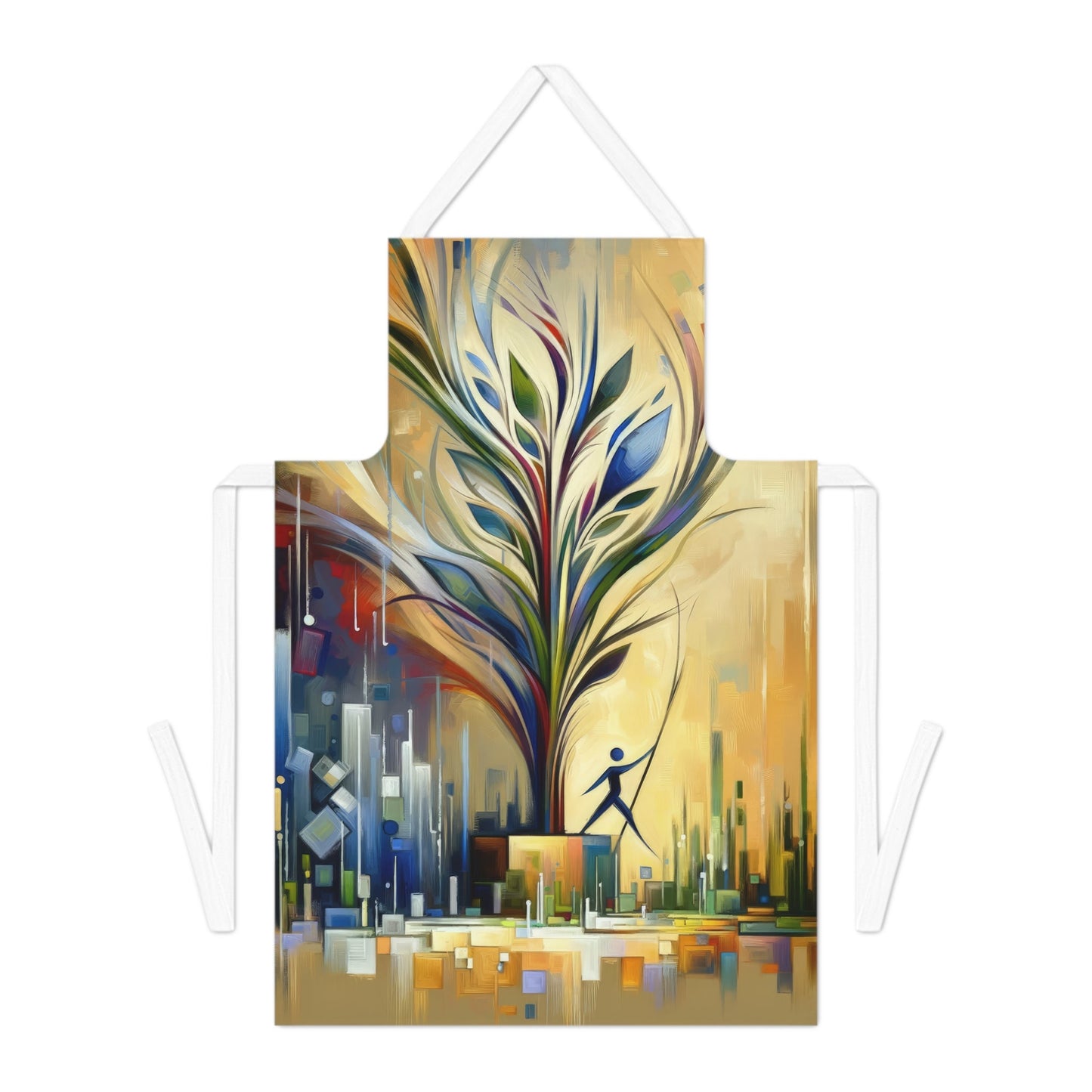 Pruning Distraction Tachism Adult Apron (AOP) - ATUH.ART