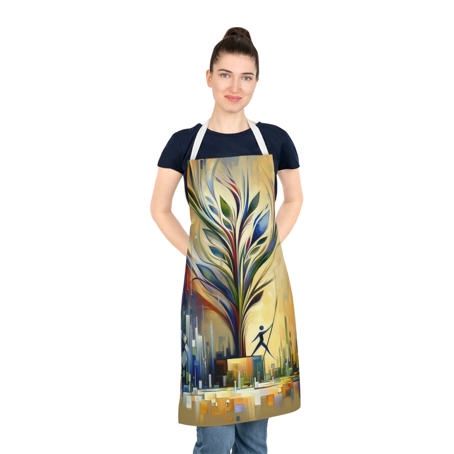 Pruning Distraction Tachism Adult Apron (AOP) - ATUH.ART