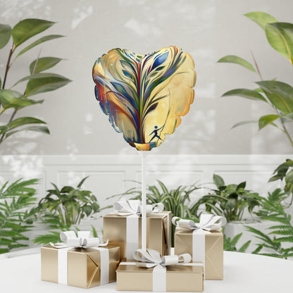 Pruning Distraction Tachism Balloon (Round and Heart-shaped), 11" - ATUH.ART