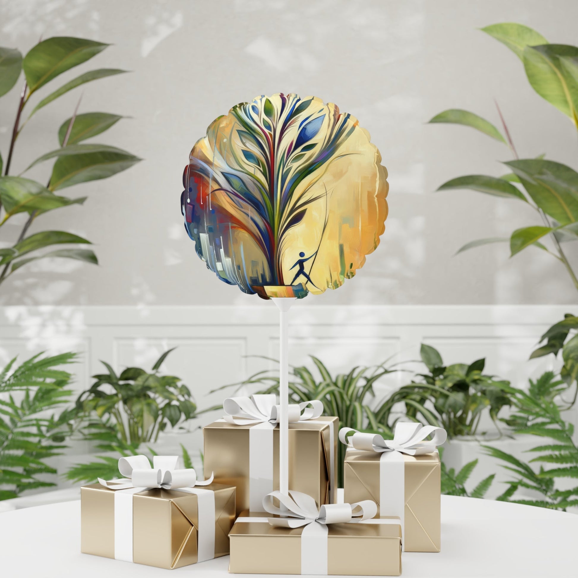 Pruning Distraction Tachism Balloon (Round and Heart-shaped), 11" - ATUH.ART