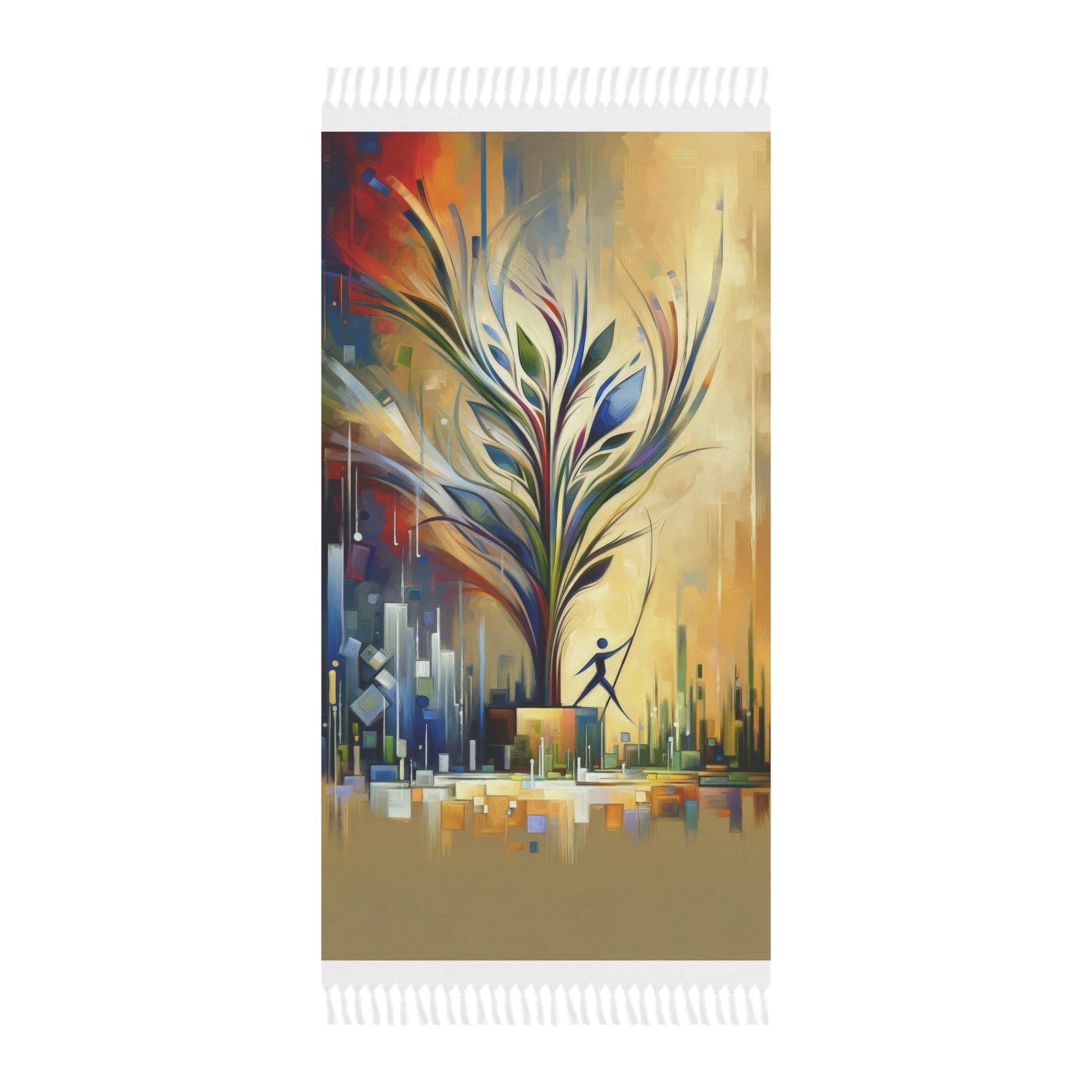 Pruning Distraction Tachism Boho Beach Cloth - ATUH.ART