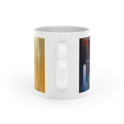 Pruning Distraction Tachism Heart-Shaped Mug - ATUH.ART