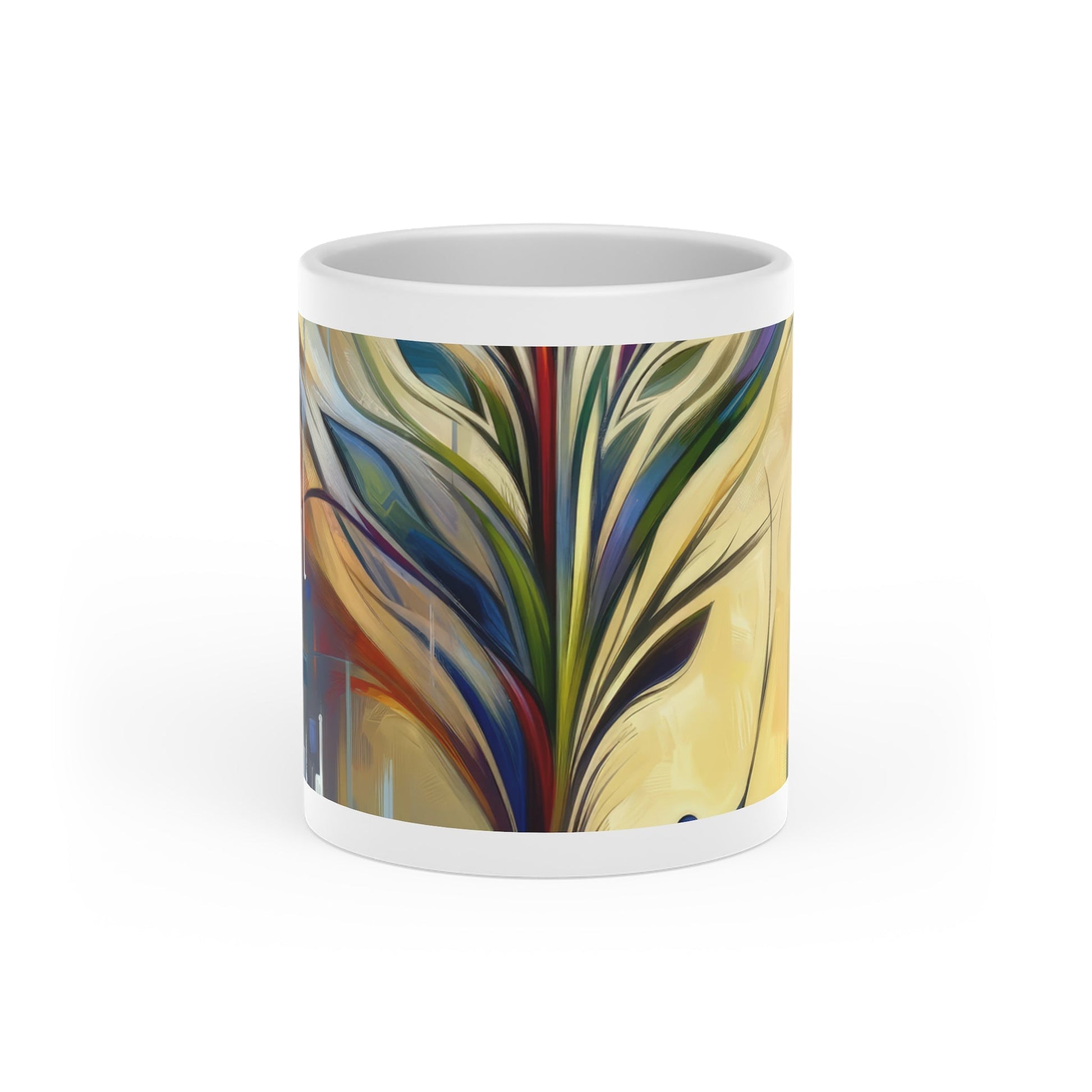 Pruning Distraction Tachism Heart-Shaped Mug - ATUH.ART